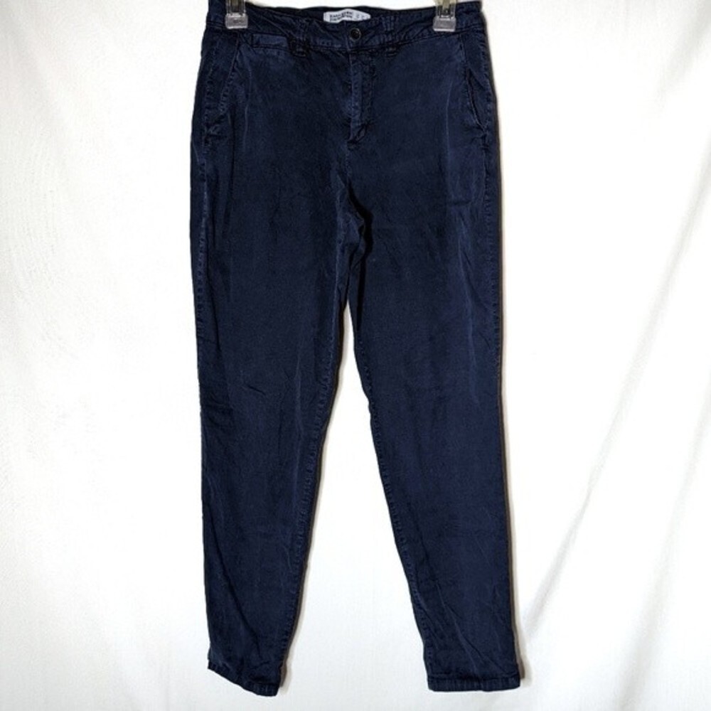 Zara Basic Denim Navy Blue Pants with Pockets Size 2‎